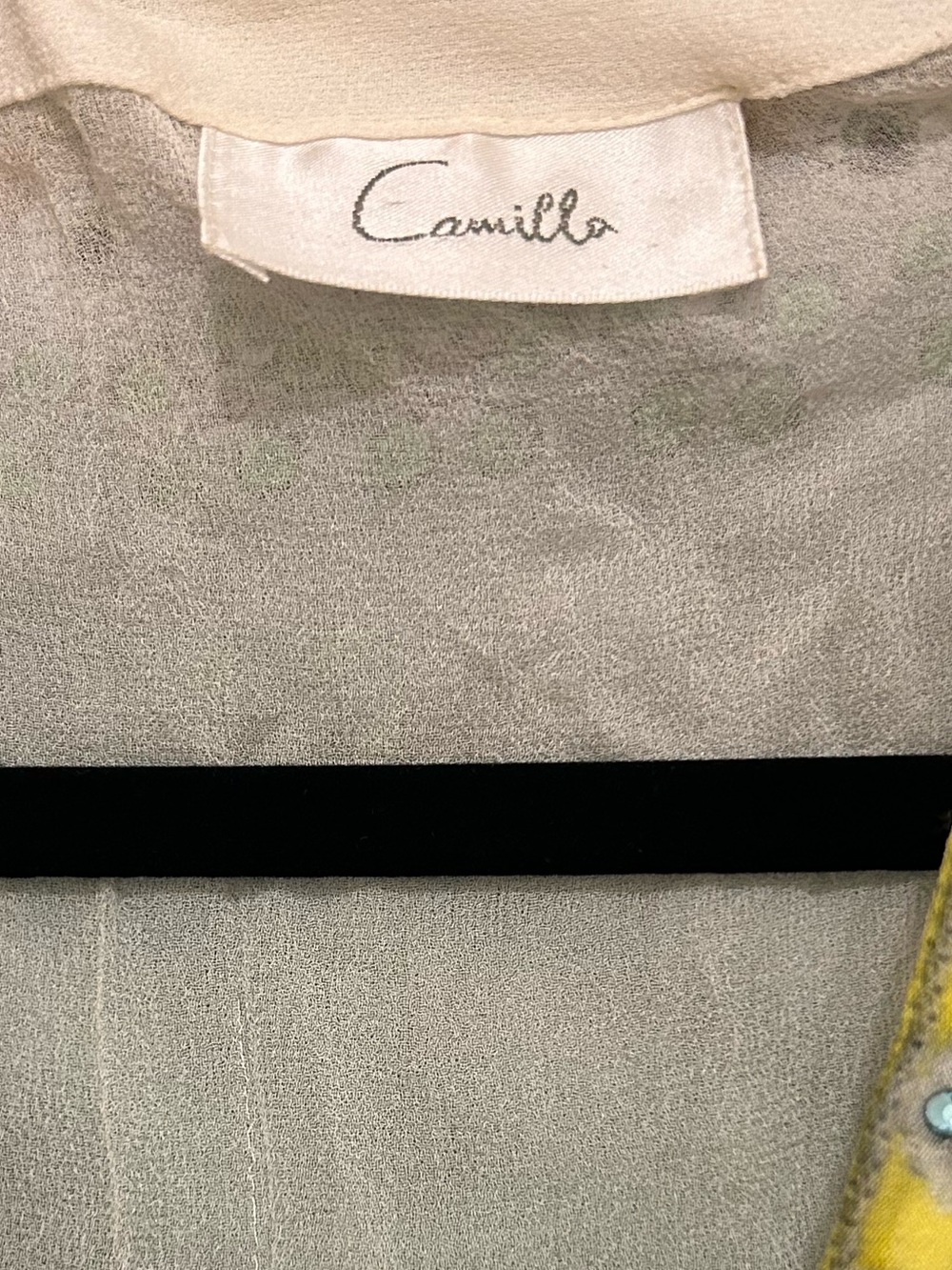 CAMILLA Pure Silk Palm Tropical Print Beaded Short Sleeve Maxi Kaftan Dress - Picture 6 of 6
